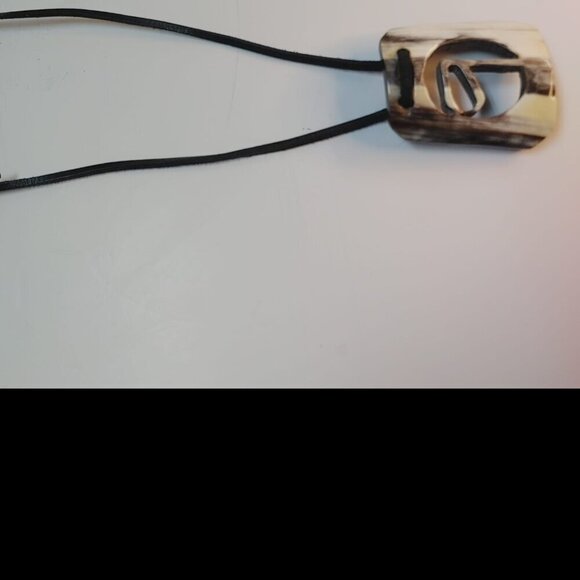 Fashion Buffalo Horn Necklace Pendant Unisex - Picture 4 of 6